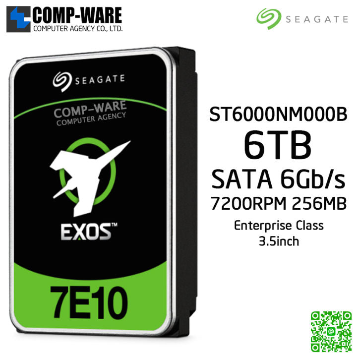 Seagate Enterprise ST6000NM000B Interne Festplatte 6 TB 7200 RPM 256 MB 3.5" Serial ATA III