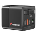 Verbatim GaN Charger 65W Universal Schwarz AC Schnellladung Drinnen
