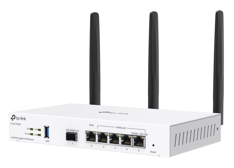 TP-Link FESTA FR365 WLAN-Router Gigabit Ethernet Dual-band (2.4GHz + 5GHz or 2.4GHz + 6GHz) Weiß – Bild 3