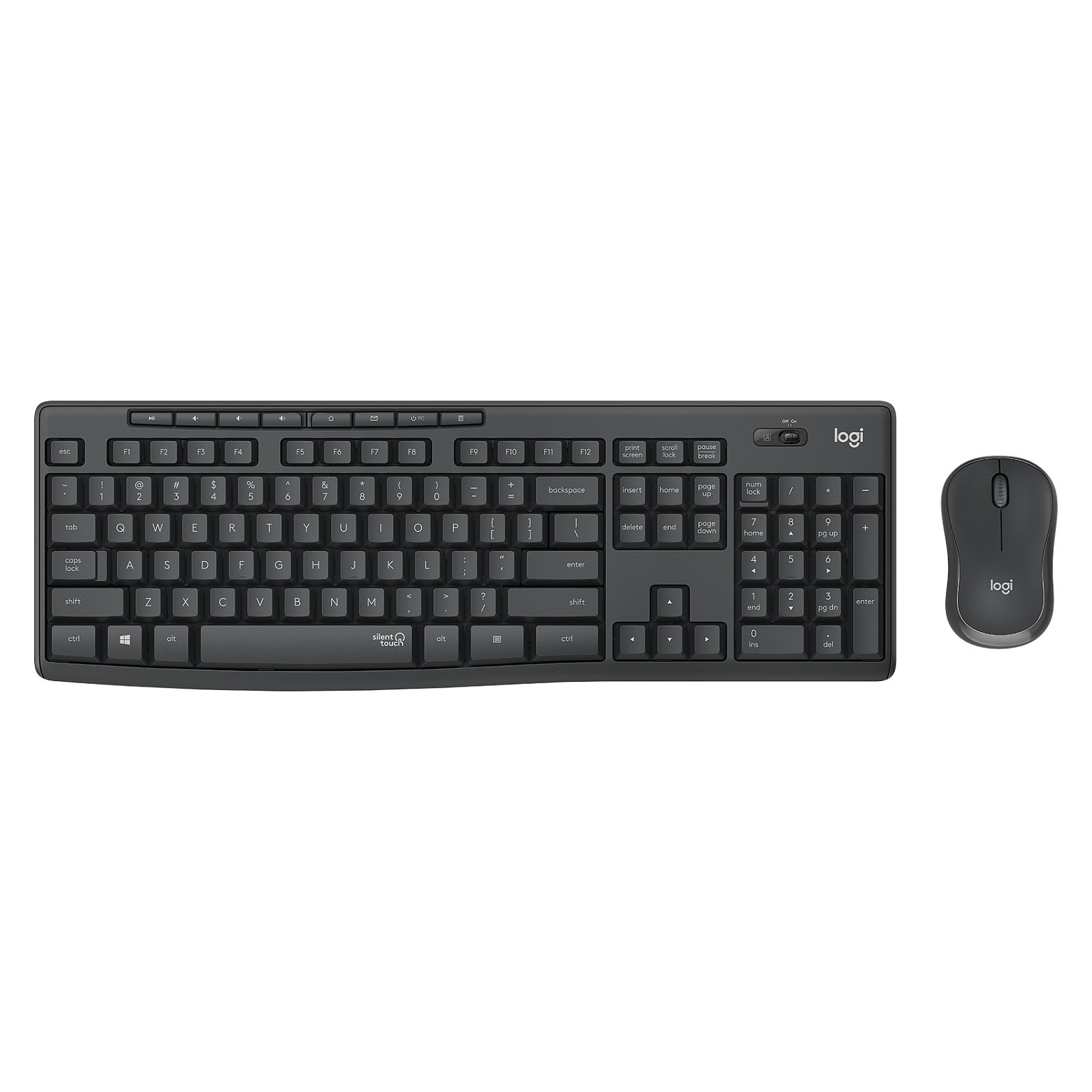 Logitech Desktop MK295 Silent Wireless Combo Black