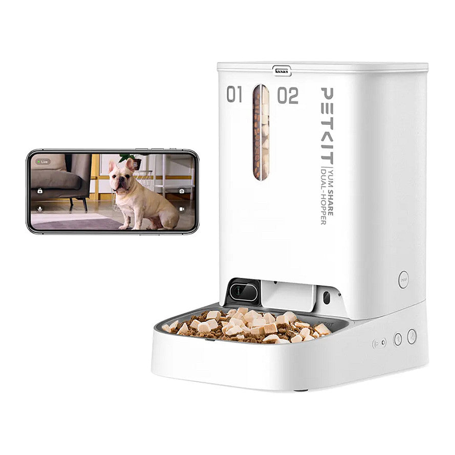 Petkit Futterautomat YumShare Dual-Hopper mit Kamera