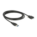 Delock USB 5 Gbps Kabel Typ-A Stecker zu USB 5 Gbps Typ Micro-B Stecker mit Schrauben 3 m