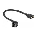 Delock Keystone Modul HDMI Buchse 250° > HDMI Buchse mit Kabel schwarz