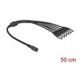 Delock DC Verteilerkabel 5,5 x 2,1 mm 1 x Buchse zu 6 x Stecker verschraubbar