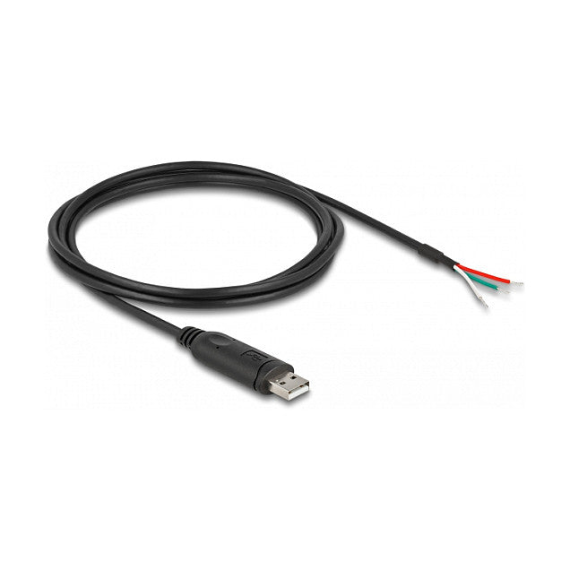 Delock Adapterkabel USB 2.0 Typ-A zu seriell RS-485 3 x offene Kabelenden 2 m