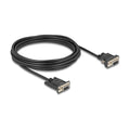 Delock Seriell Kabel RS-232 D-Sub9 Buchse zu D-Sub9 Buchse Stromanschluss an Pin 9 5 m