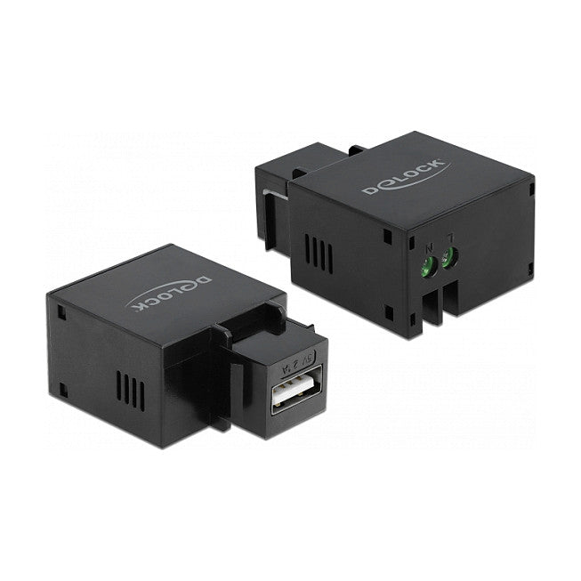 DeLOCK Keystone Modul mit USB Typ-A Ladebuchse 2,1 A schwarz