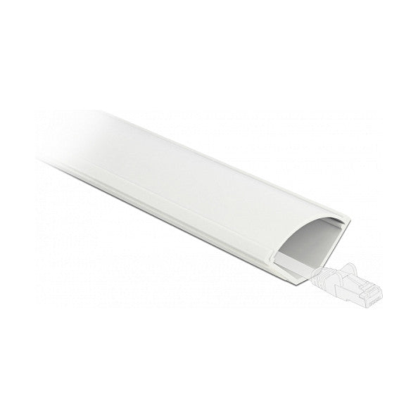 DeLOCK Eckkanal selbstklebend 43 x 23 mm - Länge 1 m weiß