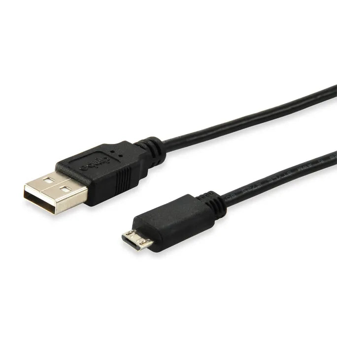 Equip USB 2.0 A auf Micro-B Kabel, 1.0m , M/M, Schwarz