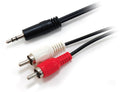Equip 3,5 mm Stecker auf 2xCinch Stecker Stereo Audio Kabel, 2.5m