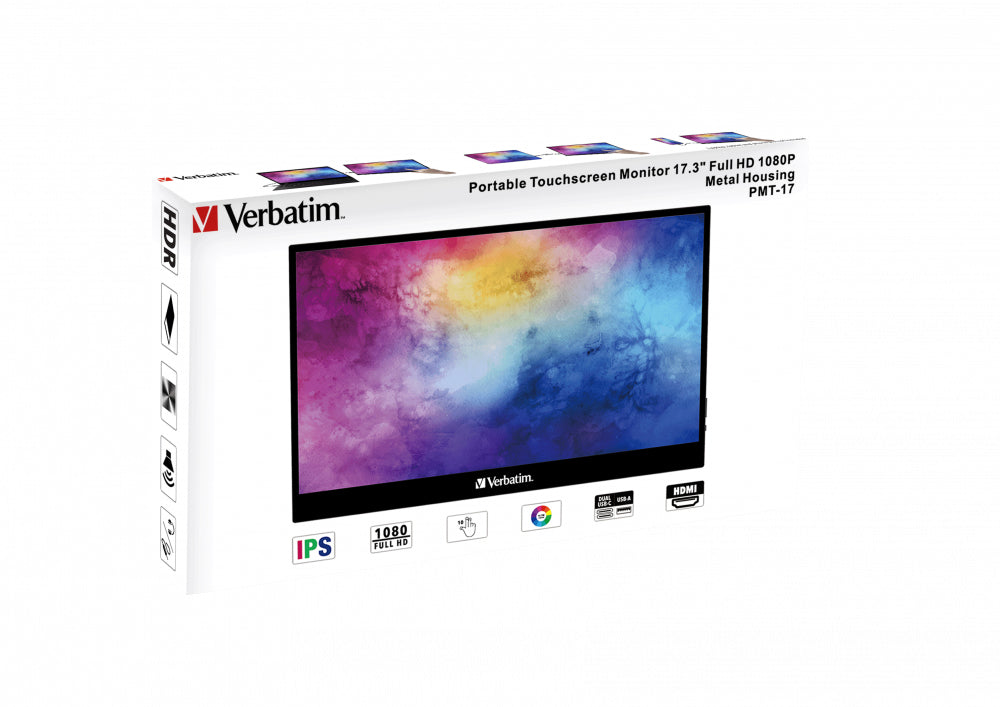 Verbatim 49593 Computerbildschirm 43,9 cm (17.3") 1920 x 1080 Pixel Full HD LCD Touchscreen Schwarz – Bild 5