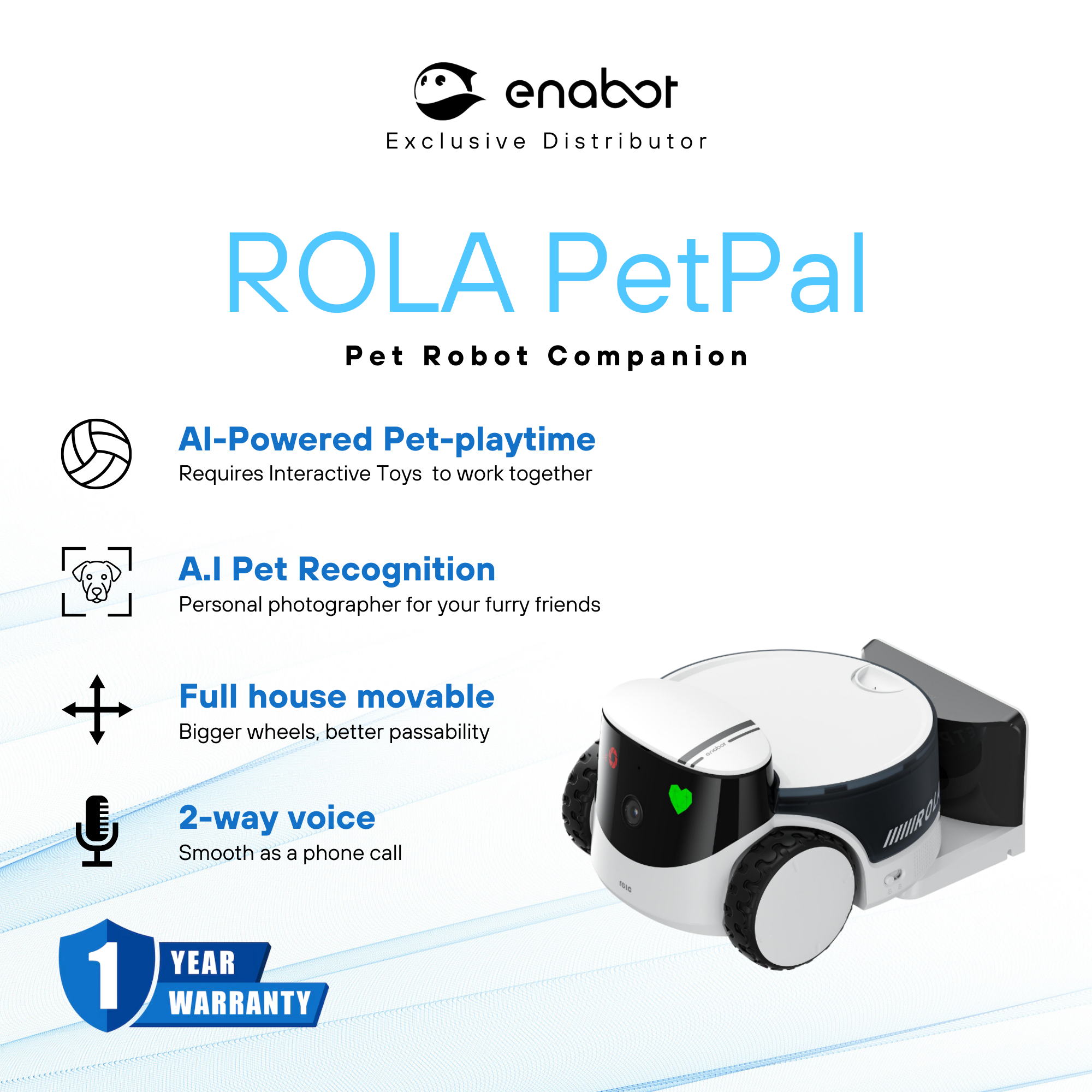 Enabot ROLA PetPal Leckerlie Modul