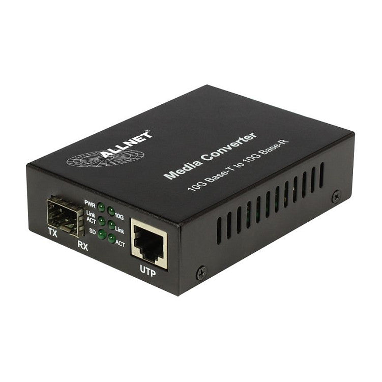 ALLNET Z ALLNET Medienkonverter 10GBASE-T auf 10GBASE-SX/LX Single-/Multimode SFP+ Mini-GBIC Anschluss ALL-MC109-SFP+