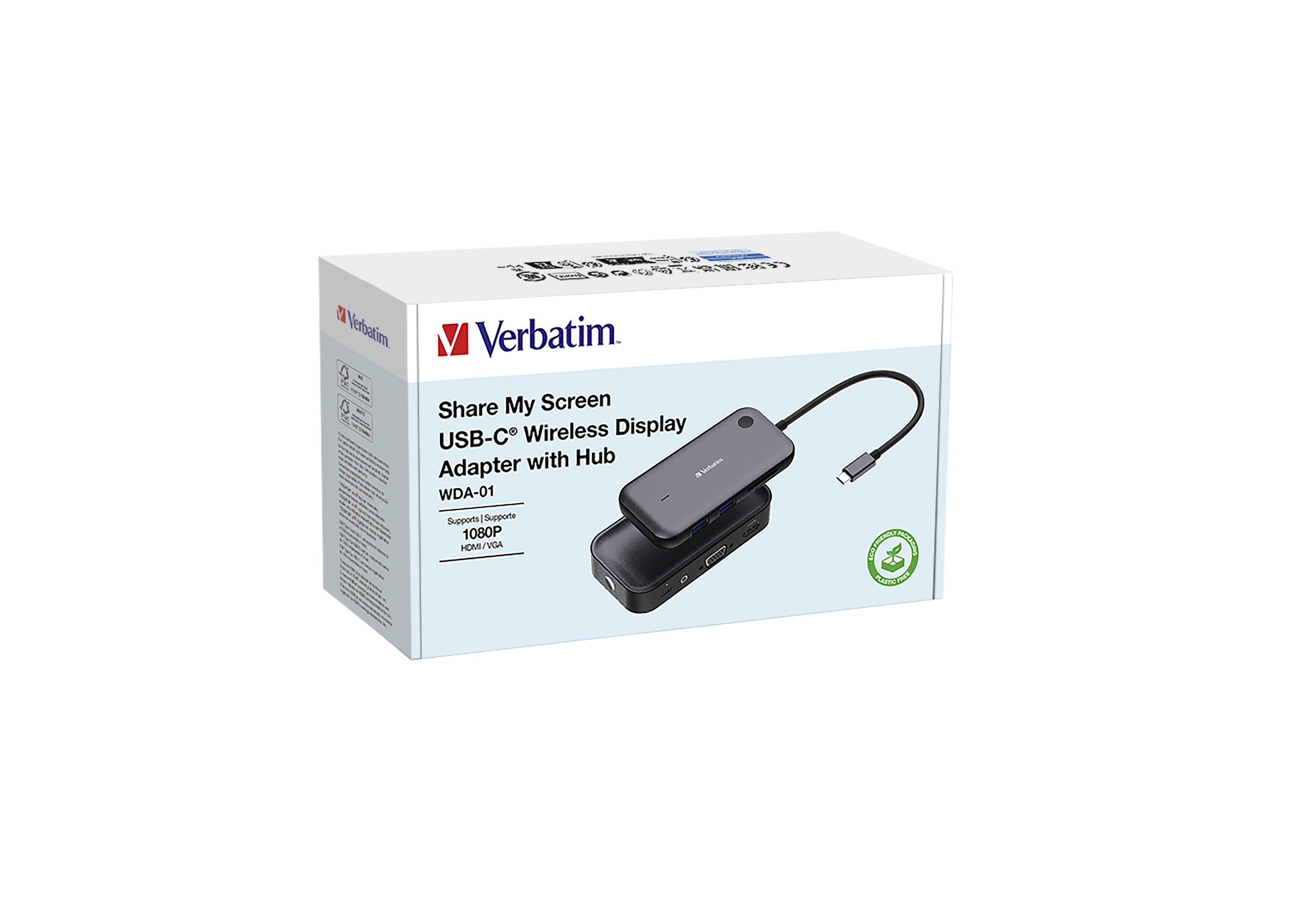 Verbatim Share My Screen USB-C Wirel.Displ.Ad. 1080P/Hub 32146 – Bild 5