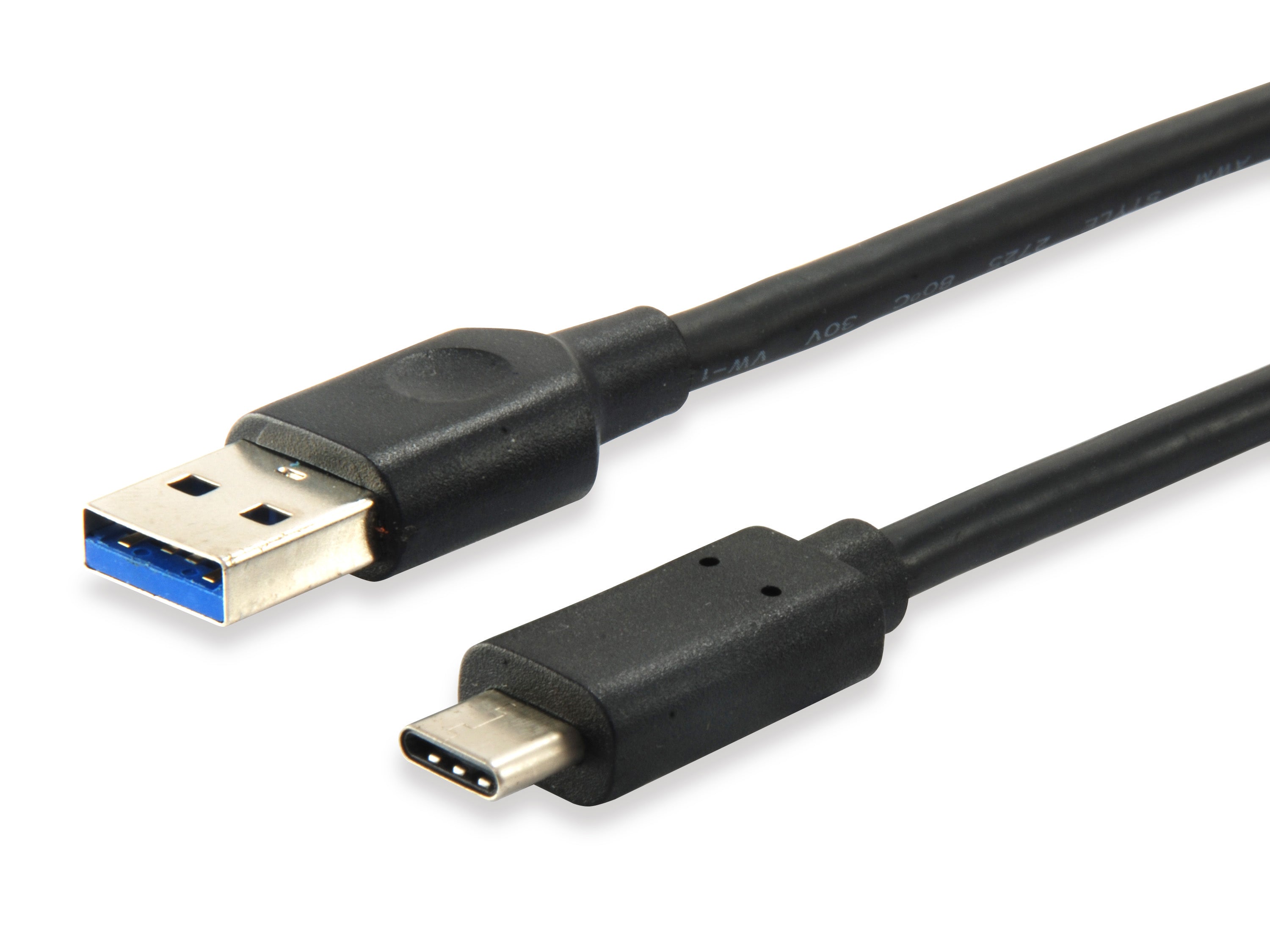 Equip USB 3.2 Gen 1 C auf A Kabel, M/M, 1.0m, 5Gbps, Schwarz