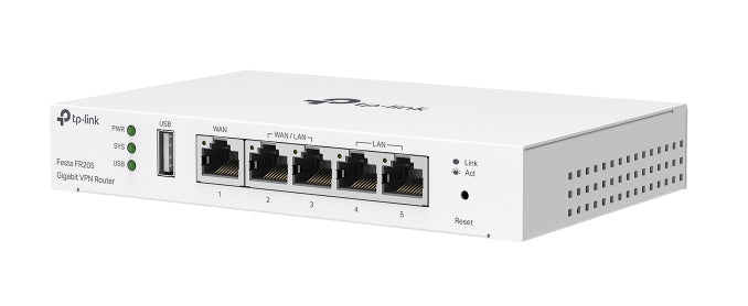 TP-Link Festa FR205 Kabelrouter 10 Gigabit Ethernet, 100 Gigabit Ethernet, Gigabit Ethernet Weiß – Bild 3