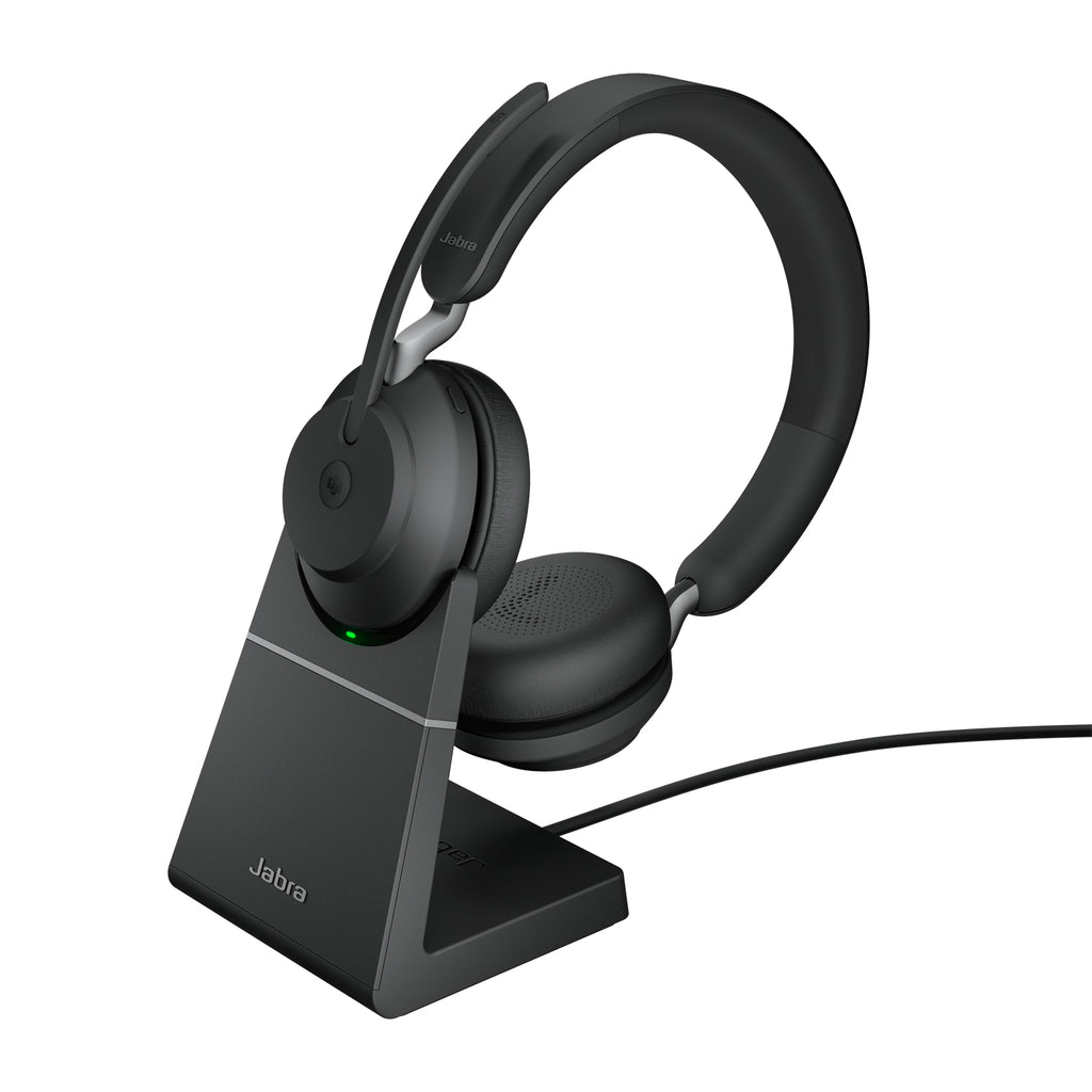 Jabra Evolve2 65 Kopfhörer Kabellos Kopfband Büro/Callcenter USB Typ-C Bluetooth Ladestation