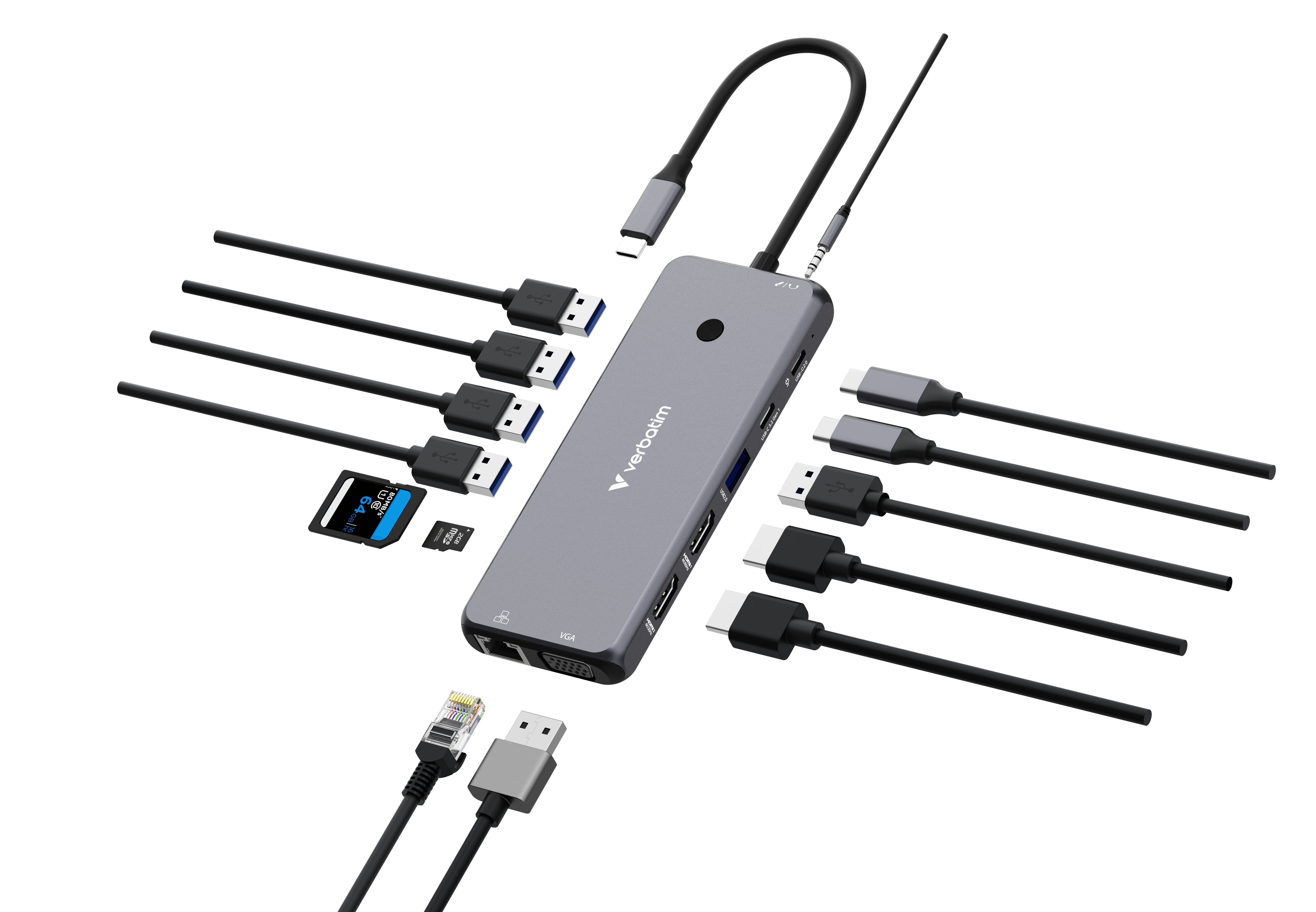 Verbatim USB-C Pro Multiport Hub 14 Port CMH-14 32154