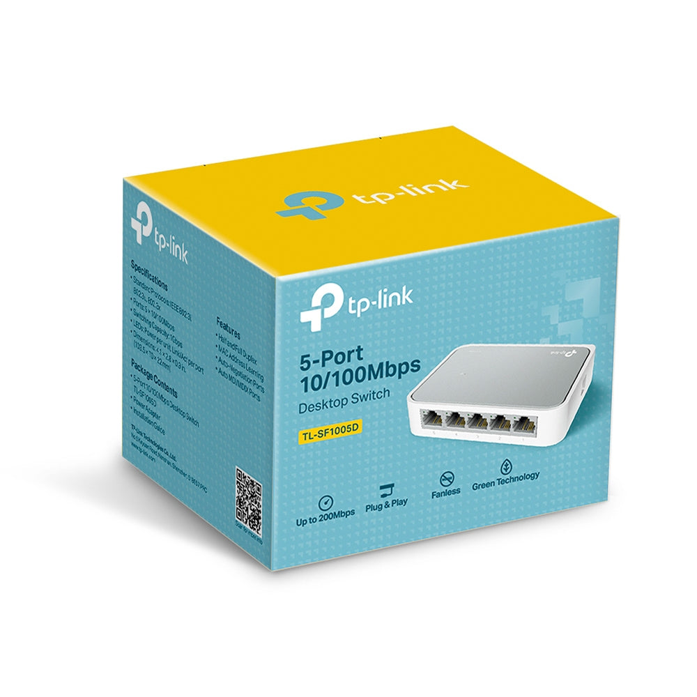 TP-LINK TL-SF1005D 5-Port 10/100Mbps Desktop Switc – Bild 3