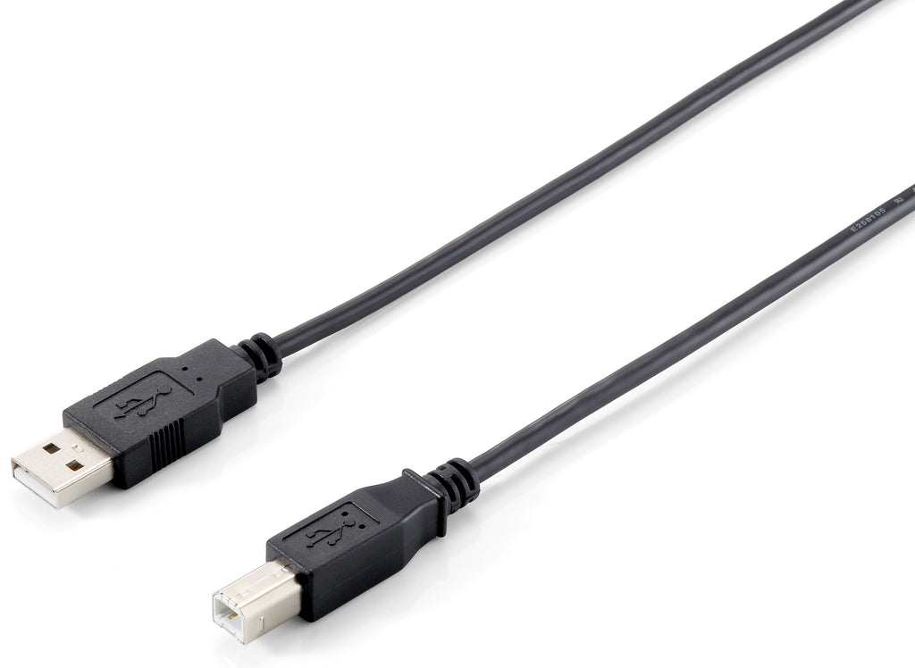 Equip USB 2.0 A auf B Kabel, 1.0m ,M/M, Schwarz