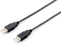 Equip USB 2.0 A auf Kabel, M/M, 1.8m , Schwarz