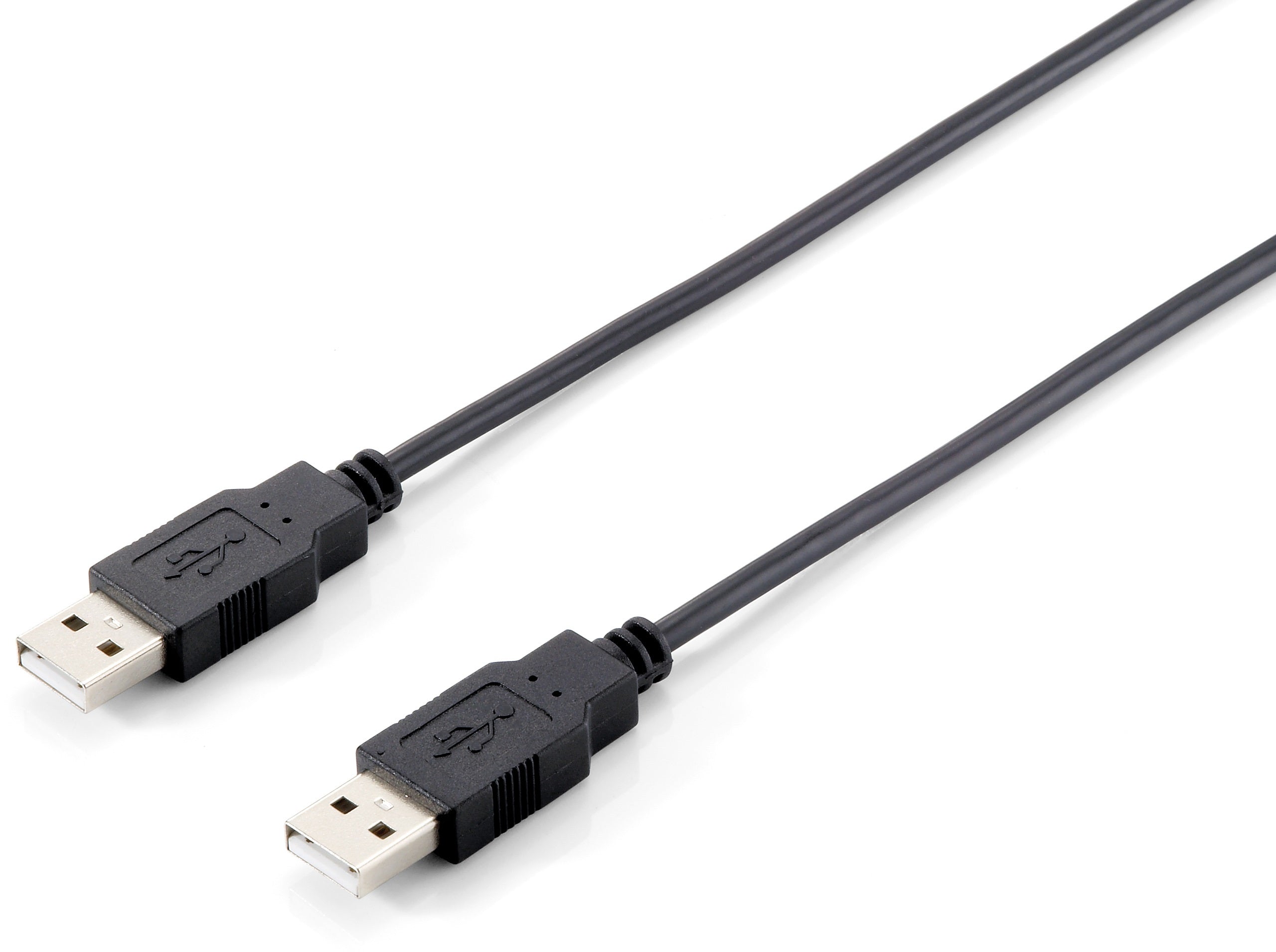 Equip USB 2.0 A auf Kabel, M/M, 1.8m , Schwarz