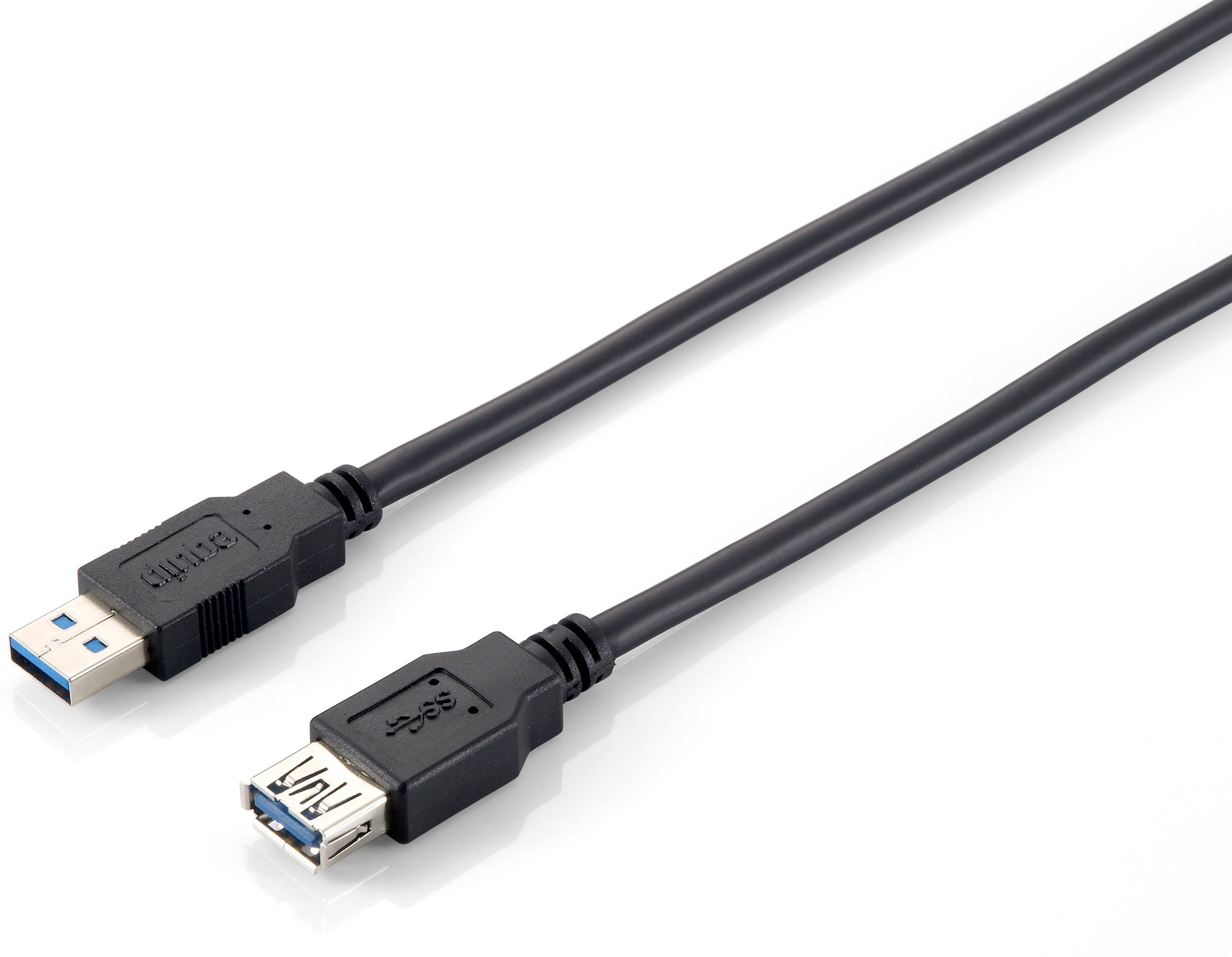 Equip USB 3.0 A auf A Verlängerungskabel Stecker auf Buchse, 3.0m, 5Gbps, Schwarz