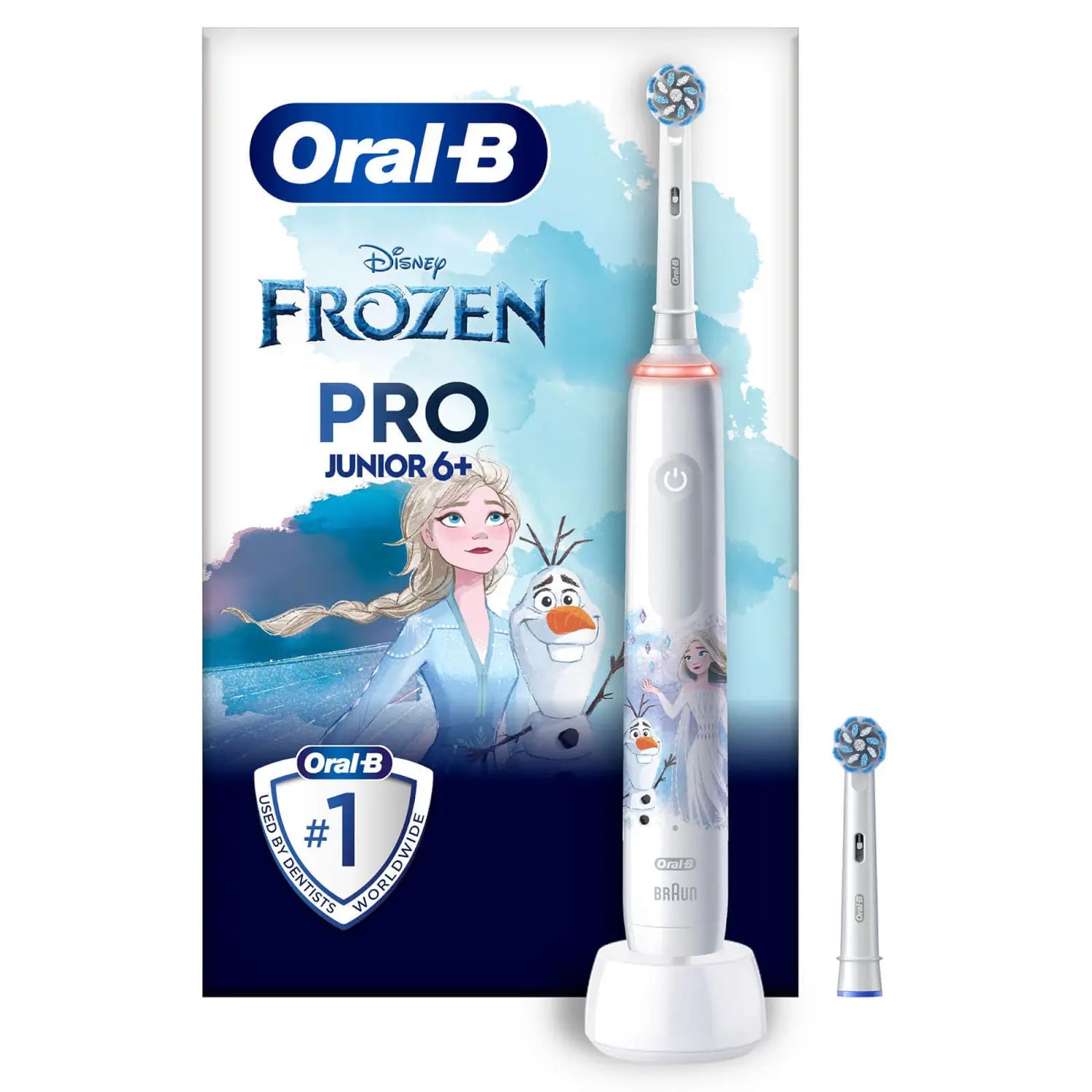 Oral-B PRO 14876673 Elektrische Zahnbürste Kind Rotierende Zahnbürste Mehrfarbig, Weiß