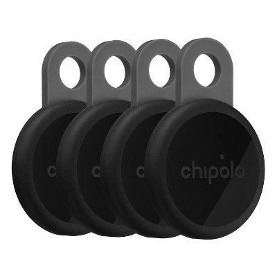 Chipolo LOOP 4 Pack – Rechargeable tracking tag (Charcoal, Chalk, Navy, Coral)