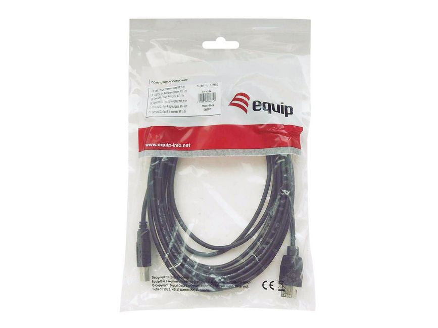 Equip USB 2.0 Cable - USB-A (M) - USB-B (M) - 2m - Black – Bild 4