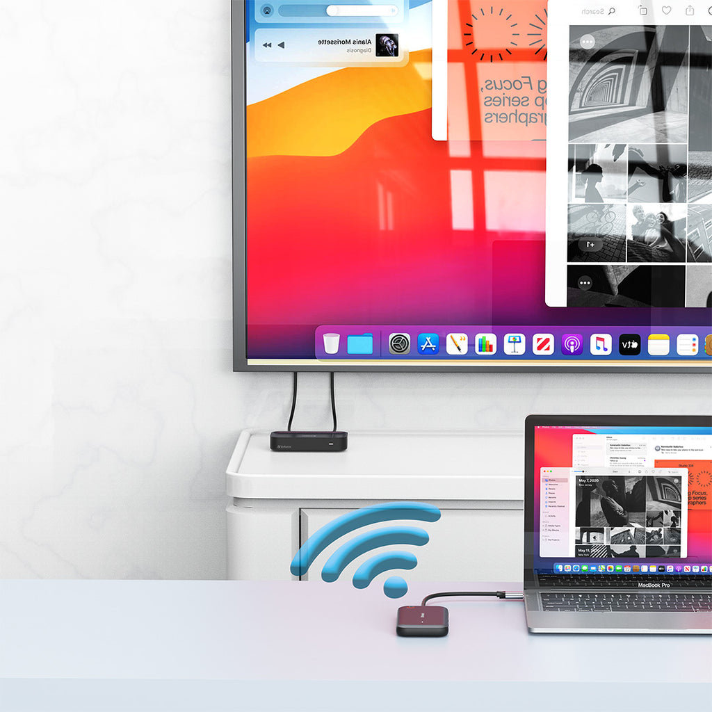 Verbatim Share My Screen USB-C Wirel.Displ.Ad. 1080P/Hub 32146 – Bild 2