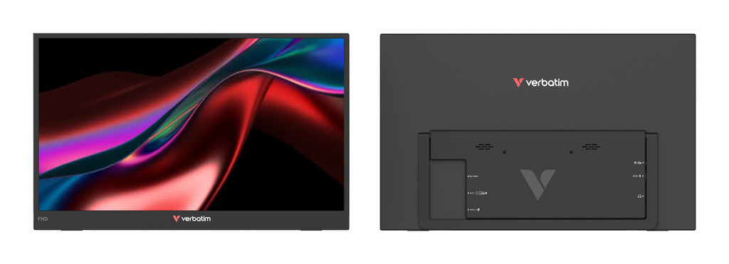 Verbatim Portable 15.6" FHD Dual Monitor Essentials Tragbarer Monitor Schwarz 39,6 cm (15.6") LCD 1920 x 1080 Pixel – Bild 2