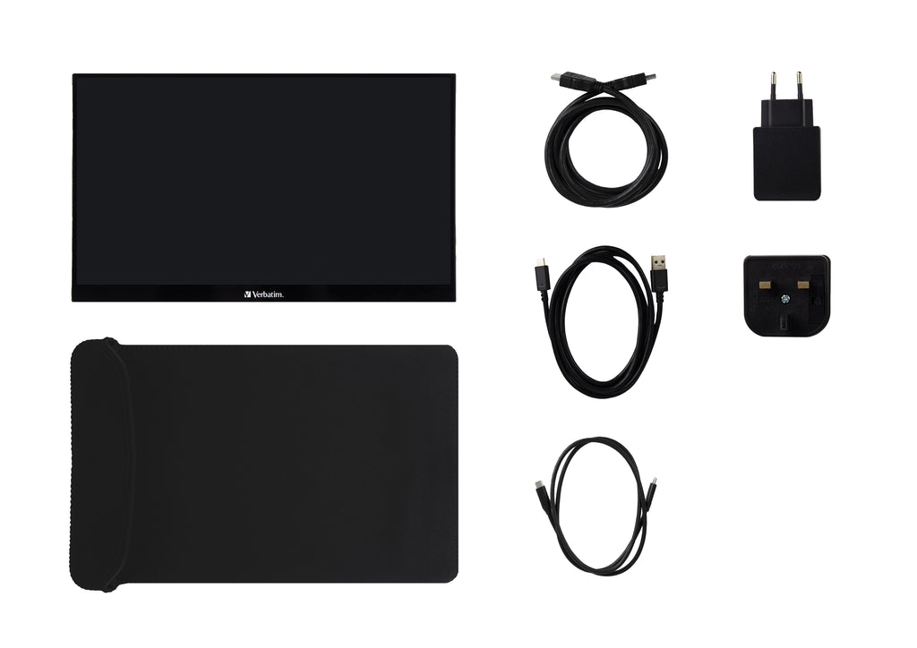 Verbatim 49591 Computerbildschirm 35,6 cm (14") 1920 x 1080 Pixel Full HD LCD Touchscreen Schwarz – Bild 3