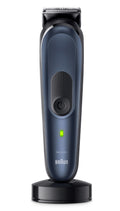 Braun 10-in-1 Styling-Set 7 MGK7410 Bart, Körper, Haar. Mit Metallklinge, 100 Min. Akkulaufzeit, Aufbewahrungsbeutel, in Blau