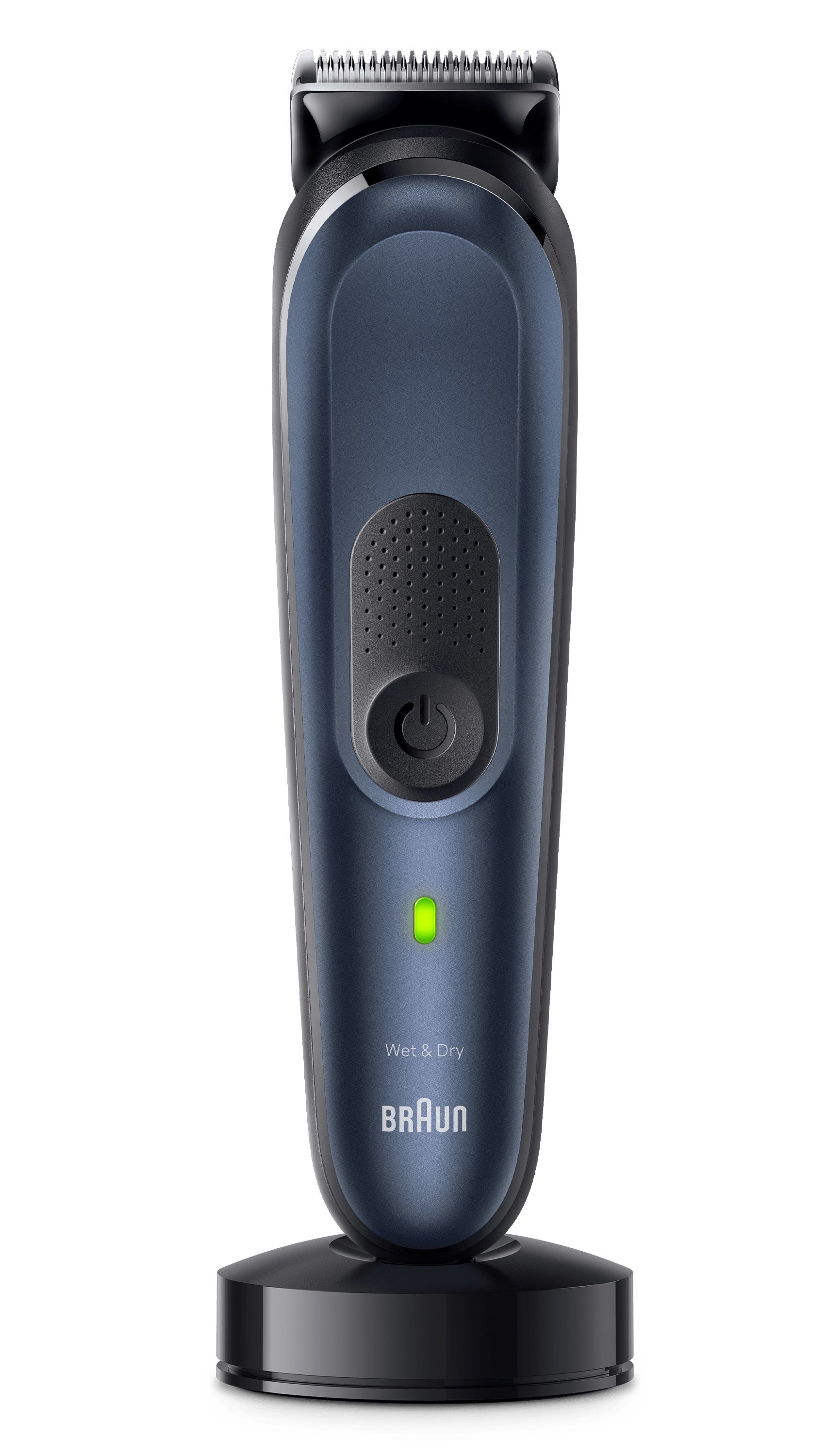 Braun 10-in-1 Styling-Set 7 MGK7410 Bart, Körper, Haar. Mit Metallklinge, 100 Min. Akkulaufzeit, Aufbewahrungsbeutel, in Blau
