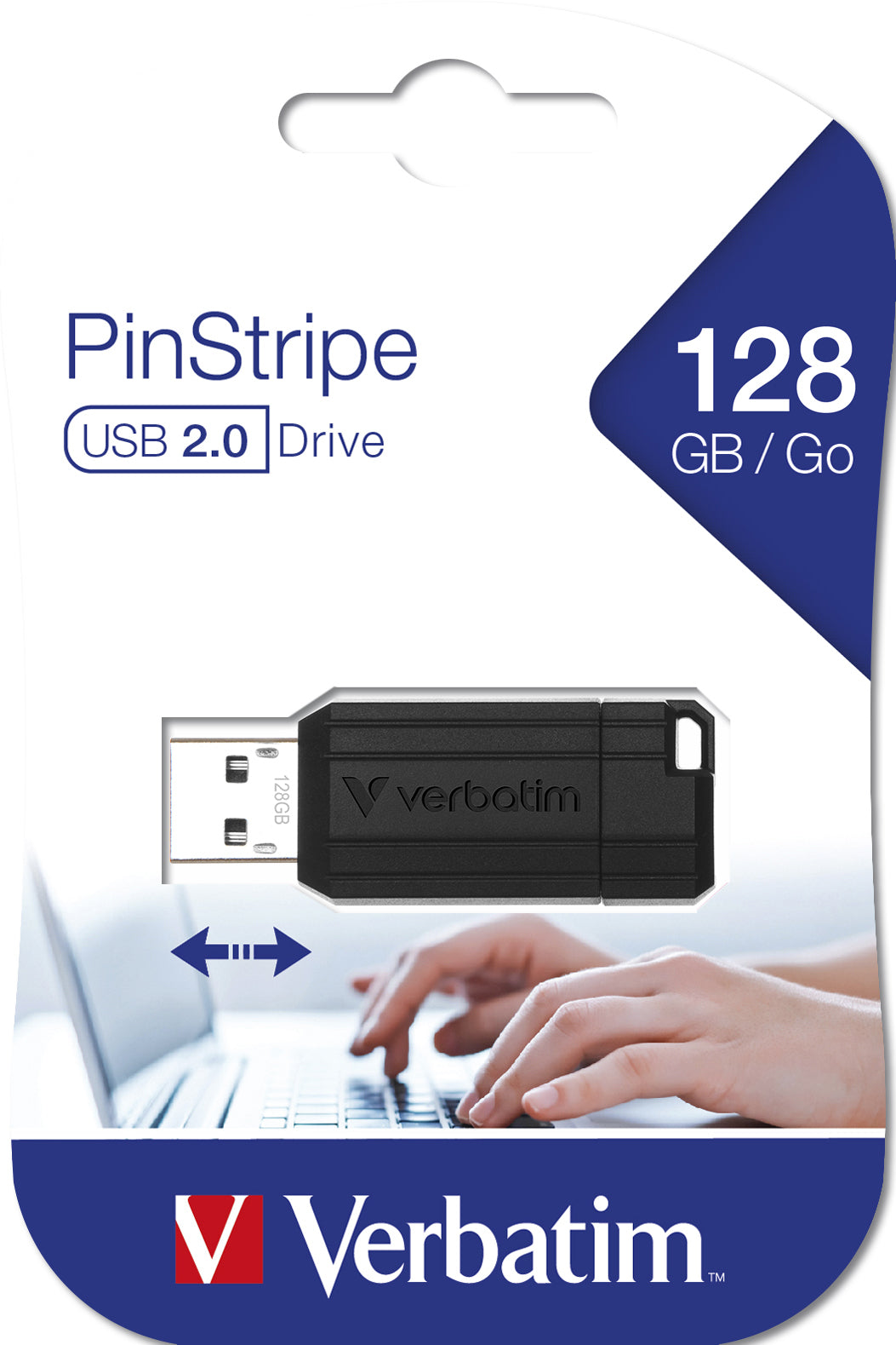Verbatim Store n Go 128GB Pinstripe USB 2.0 black 49071 – Bild 2