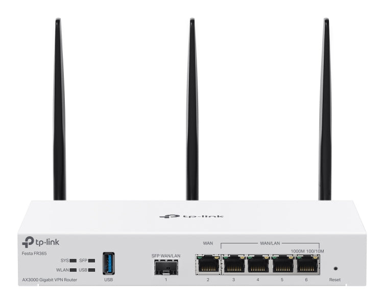TP-Link FESTA FR365 WLAN-Router Gigabit Ethernet Dual-band (2.4GHz + 5GHz or 2.4GHz + 6GHz) Weiß
