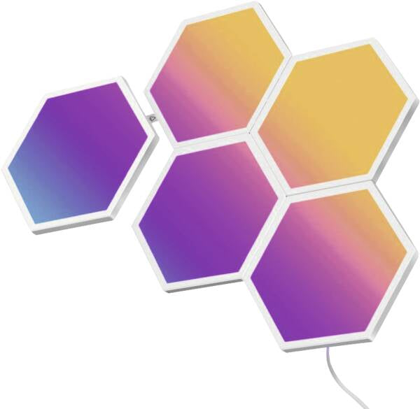 Govee RGBIC Glide Hexa Light Panels 5 pcs Intelligente Wandleuchte Wi-Fi/Bluetooth