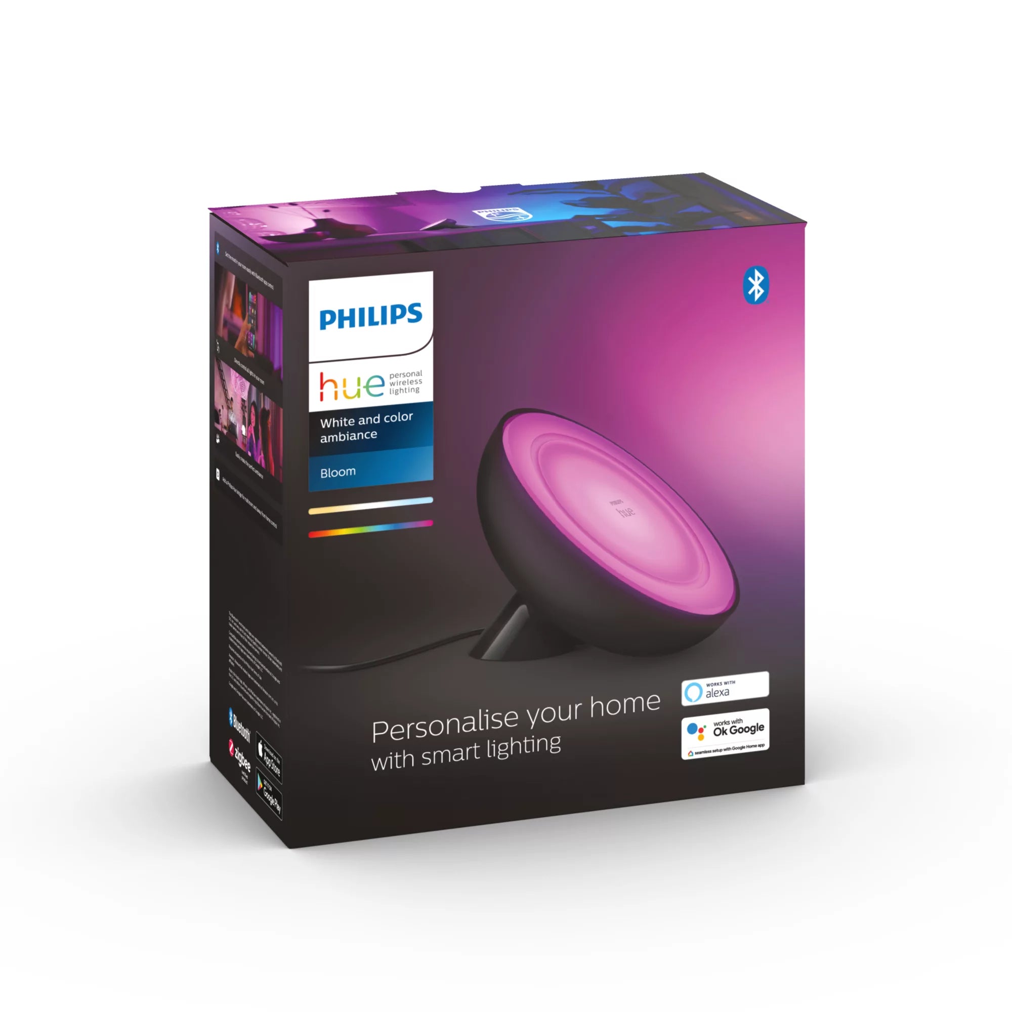 Philips Hue White and Color ambiance Bloom Tischleuchte schwarz – Bild 5
