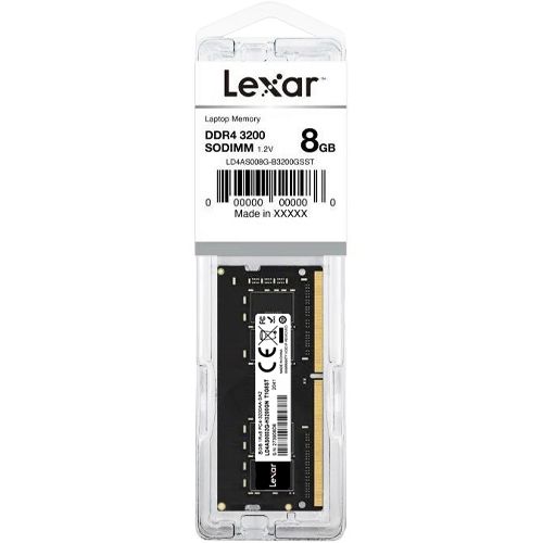 Lexar DDR4 8GB 288 PIN U-DIMM 3200Mhz, CL22, 1.2V- BLISTER Package