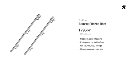 ECOFLOW Bracket - Pitched Roof