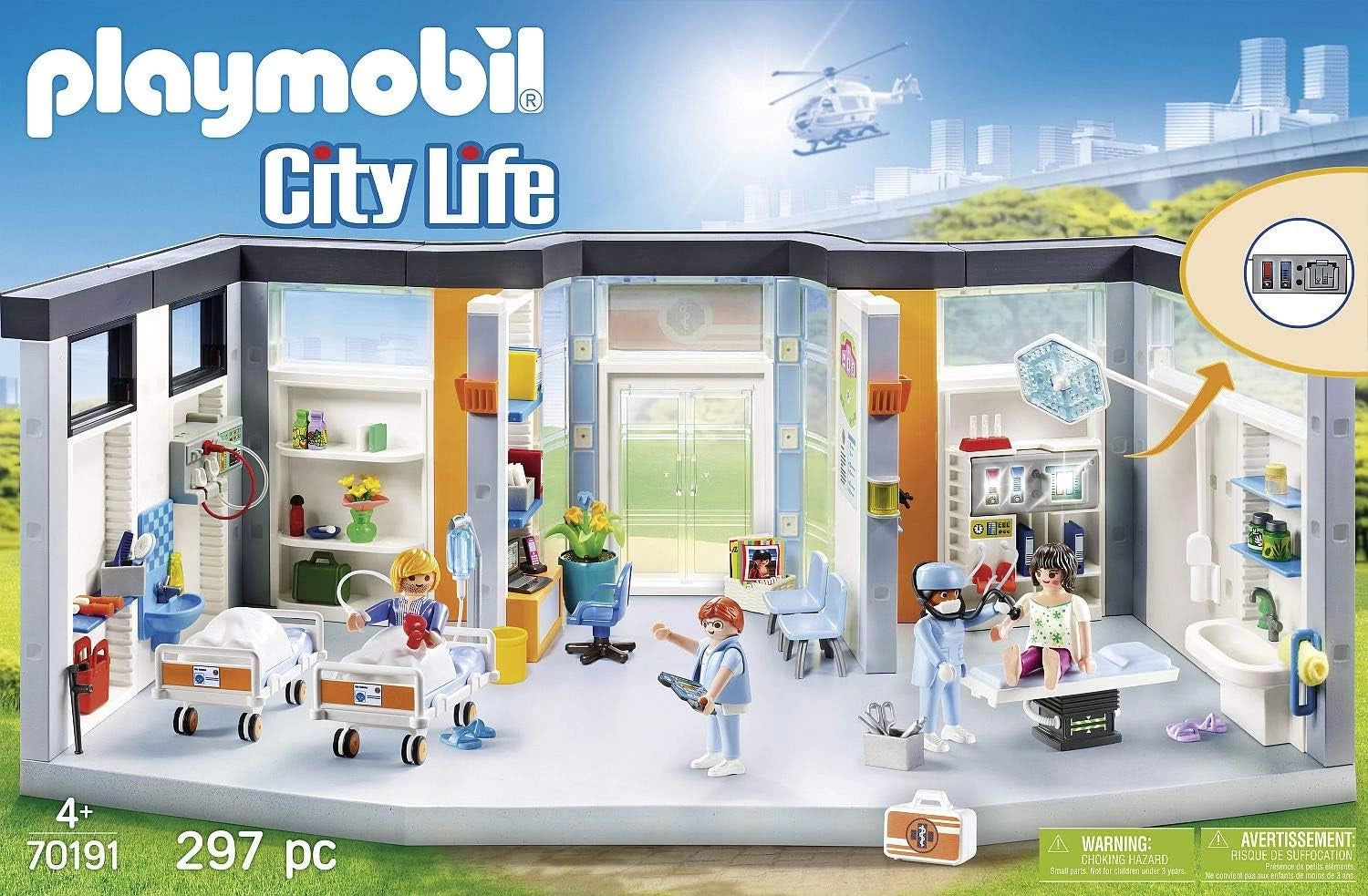 Playmobil 70191 City Life - Krankenhaus mit Einrichtung