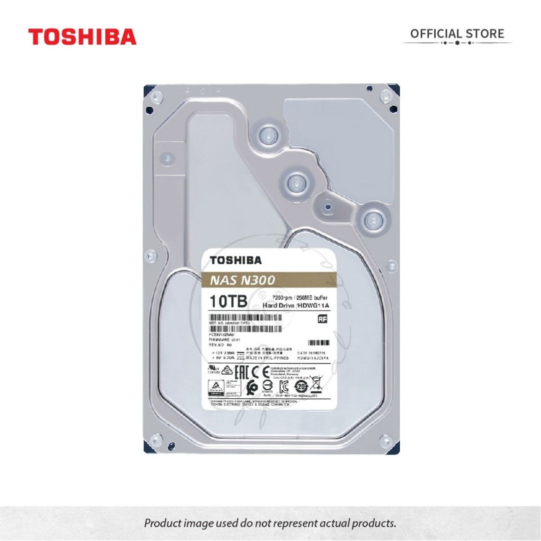 Toshiba N300 High-Rel. 3,5" Hard Drive 10TB